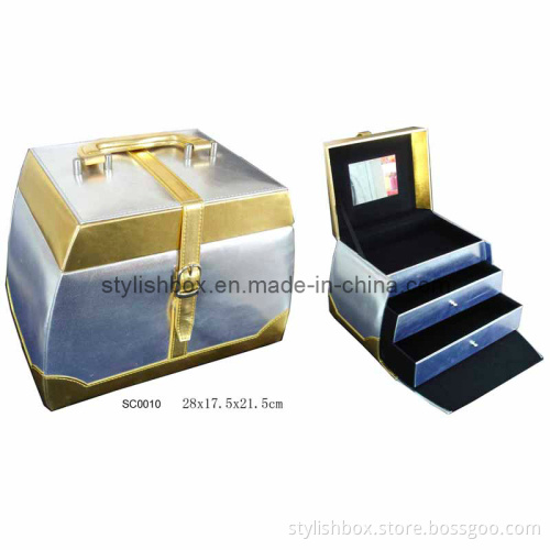 Cosmetic Case with Different Drawers and Handle (SC0010)